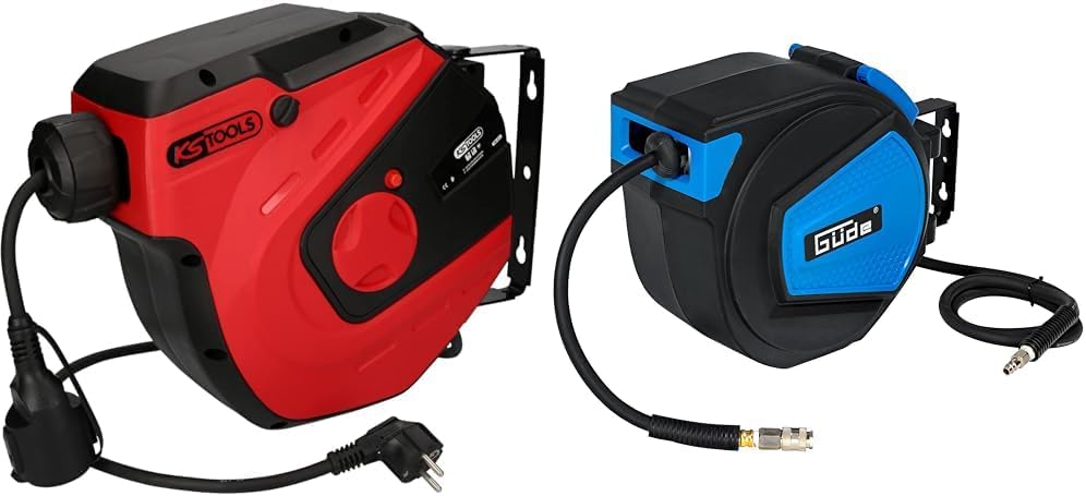KS TOOLS Outils multifonction, 3x1,5 mm, 15 m, Noir/Rouge, 150.4217 - Enrouleur Electrique Mural