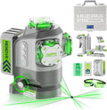 Huepar Pro Traceurs de ligne laser, 2 mm, Vert, Niveau Laser Nouveautés 2026 Pivotant Autour d'un Point avec Base Rotative