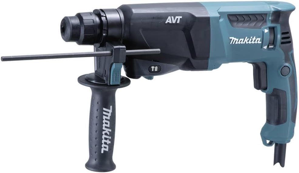 Makita Marteau perforateur, 26 mm, Bleu/Blanc, HR2601J Perforateur burineur pour SDS-PLUS en coffret MAKPAC