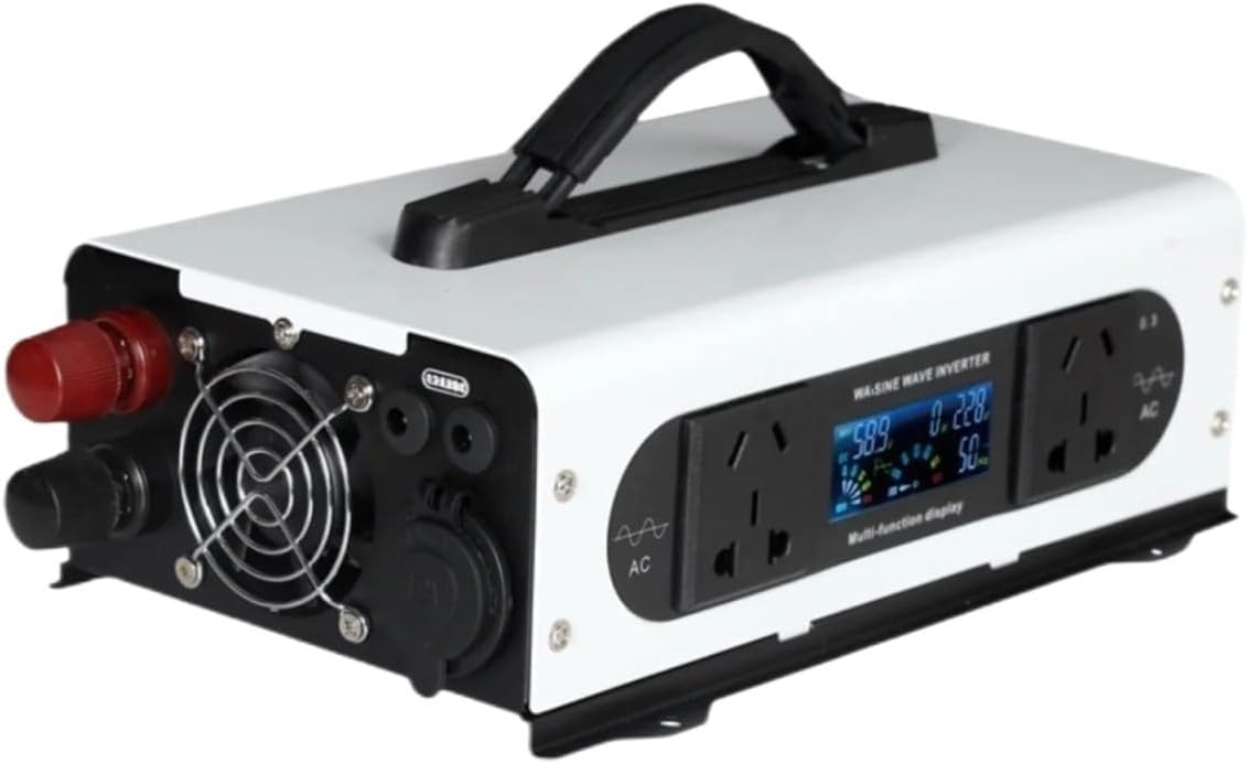 Lhdktee onduleur, 12 V, 220 V, 1500 W, 3500 W, 24 V, Noir/Gris