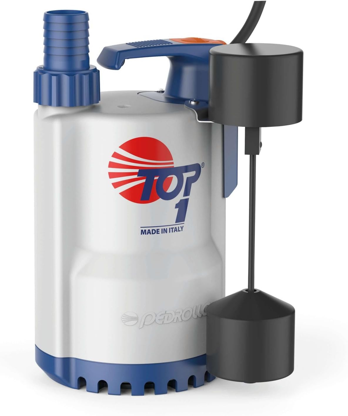 Pedrollo Pompes de relevage, 220v, 0.25 Kw, Gris/Blanc, Pompe De Relevage Top 1 Gm Eau De Pluie Flotteur Vertical 4.8 M3/h