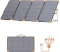 MHPOWOS panneau solaire, 400 W, 33 V, Gris/Blanc, portable biface, chargeur solaire pliable léger pour centrales électriques