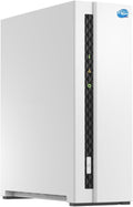 SIMPLETEK Boîtiers, 3,5 pouces, Gris/Blanc, - Système de stockage réseau domestique NAS avec 2 Go de RAM, 1 baies pour disques durs