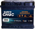 SUPERCHOC panneau solaire, 12 V, 75 Ah, Bleu/Noir