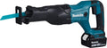 Makita Scies égoïnes, 18 V, 1x5,0, Bleu/Noir, Scie sabre sans fil LXT ( Ah) dans coffret - DJR186RT