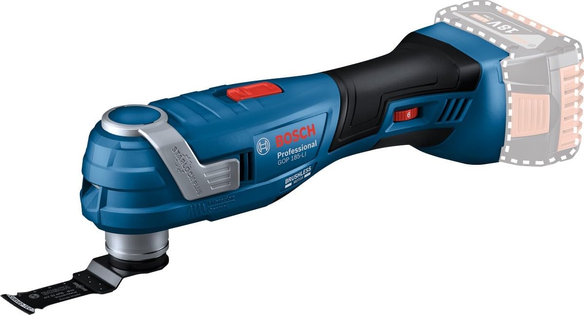 Bosch Professional Outils oscillants, 18 V, Bleu/Blanc, vitesse oscillante sans charge 20.000 min-1)