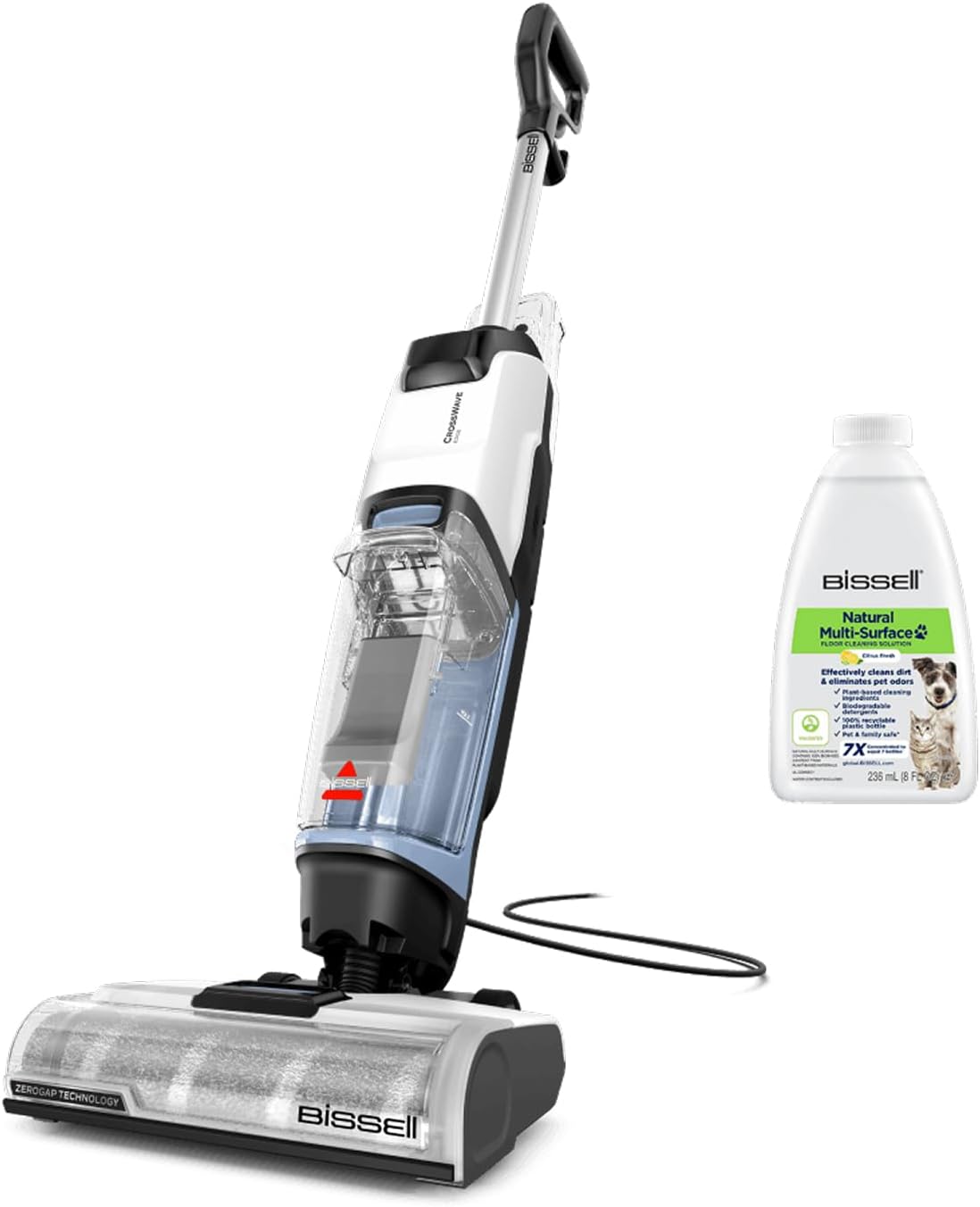 Bissell aspirateur eau et poussière, Blanc/Gris, CrossWave Edge Aspirateur Laveur Filaire 4088N