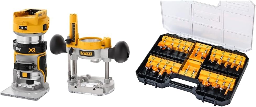 DeWalt Fraises à rainurer, 18 V, 55 mm, 8 mm, Blanc/Gris
