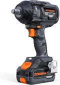 DOVAMAN Visseuses à choc, 20 V, 4,0 Ah, Noir/Bleu, TITANCE X8 Clé À Chocs Sans Fil, Couple Élevé 1200 Nm, Moteur Brushless
