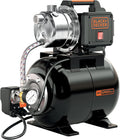 Pompes à eau utilitaires BLACK+DECKER, 800 W, 3.500 l, 38 m, Noir, BXGP800XBE Pompe Auto-Amorçante avec Cuve Aspirateur (