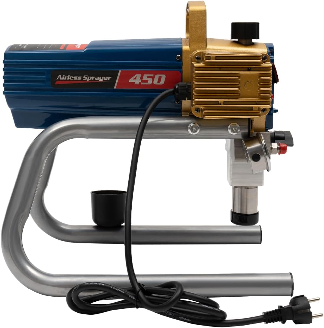 HarBin-Star pulvérisateur, 1500 W., 220 V/50 Hz., 220 V, acier inoxydable + PVC., Gris/Noir, Machine de peinture aérosol Airless 1500 W avec tuyau