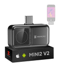 HIKMICRO Imageurs thermiques, 256×192, 512×384, Noir/Gris, Caméra thermique Mini2 V2 pour Android/iOS, résolution IR