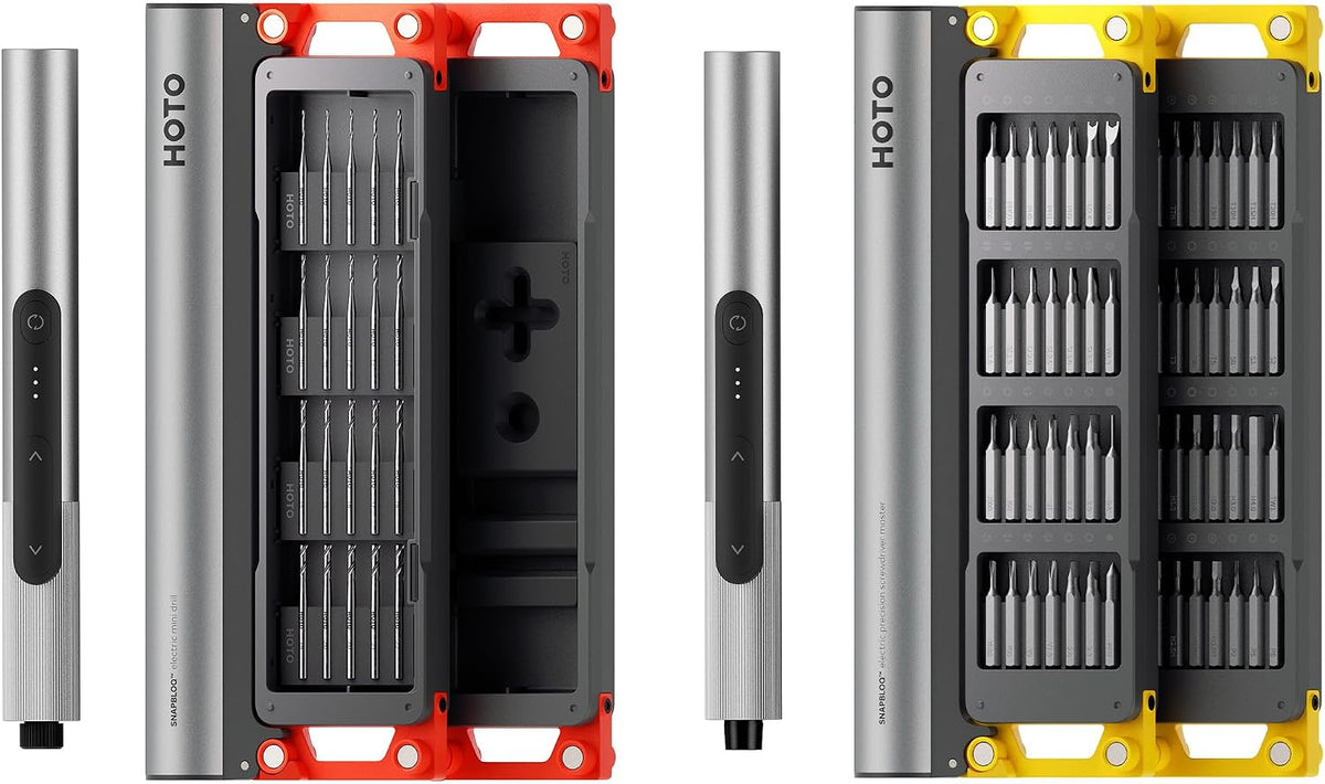 HOTO Kits combinés, Gris/Noir, 3 Réglages de Couple, Idéal pour Réparations (Télépho
