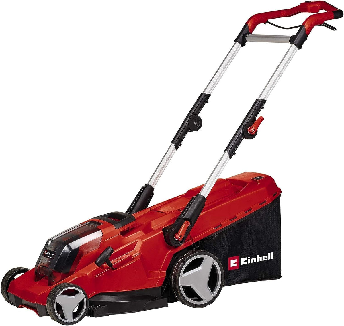 Einhell tondeuse à gazon, 36 V, 41 cm, 500 m, 50 L, 75 mm, Rouge/Blanc, Professional sans Fil GP-CM 36/41 Li-Solo Power X-Change (