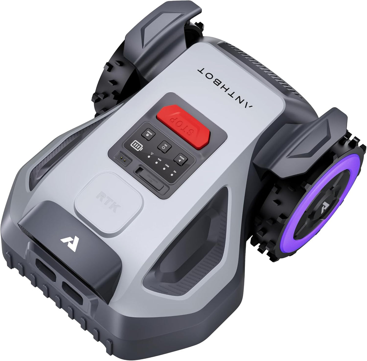 ANTHBOT Tondeuses robot, Gris/Bleu, Robot Tondeuse M5 avec Service NRTK d'un an