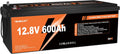 yeagulch batterie, 12 V, 600 Ah, Noir/Orange, Lithium LiFePO4 BMS 200A 15000 Cycles