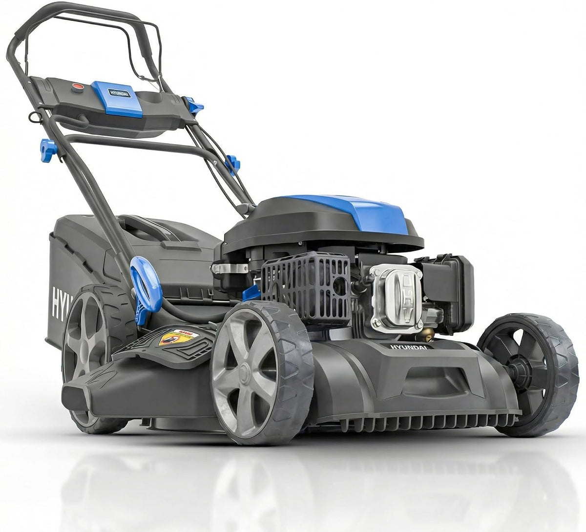 HYUNDAI tondeuse à gazon, 56 cm, 70 L, Noir, Thermique Autotractée e, Démarrage Électrique, Moteur 196 cm3 5