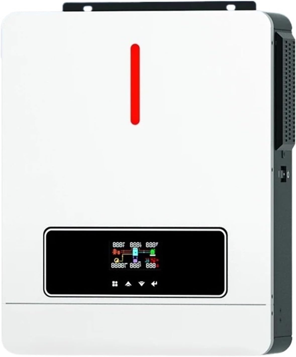 Aetherion onduleur, 6,2 kW, 48 V, 220 V, Blanc/Noir, solaire hybride, connecté au réseau et hors réseau avec sorties de CC à CA