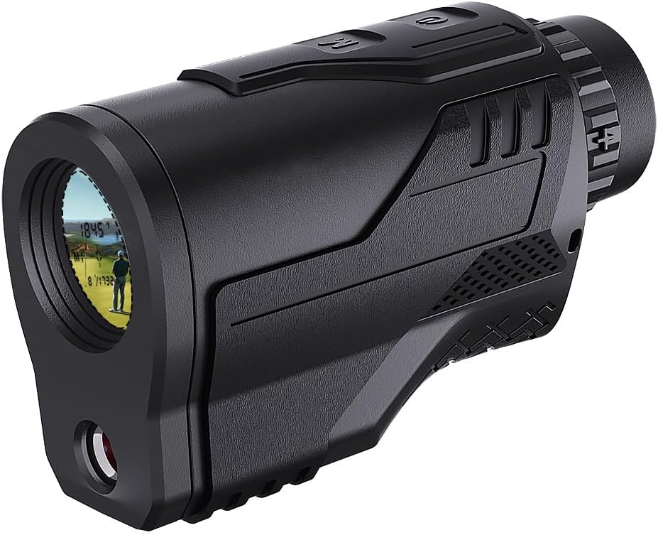 PEAKPULSE Télémètres, 200 m, Noir/Gris, Télémètre de golf et de chasse 1 rechargeable IP65 8X