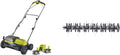 RYOBI Scarificateurs, 2 x 18, 35 cm, 55 L, 4.0 Ah, Blanc/Gris