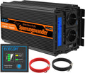 EDECOA convertisseur de tension, 3,1 kg. 3,1 kg. 3,9 kg. 3,9 kg., 24v, 220v, 1500w, 3000w, Noir/Bleu