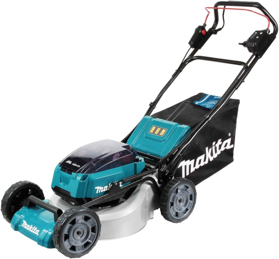 Makita tondeuse à gazon, 36 V, 46 cm, Bleu/Noir, Tondeuse Auto-tractée LXT (Solo) Largeur de Coupe - DLM462Z