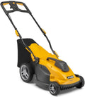 STIGA tondeuse à gazon, 1600 W, 38 cm, 40 l, 600 m, Noir/Jaune, Combi 340c Tondeuse Électrique Poussée, Mulching