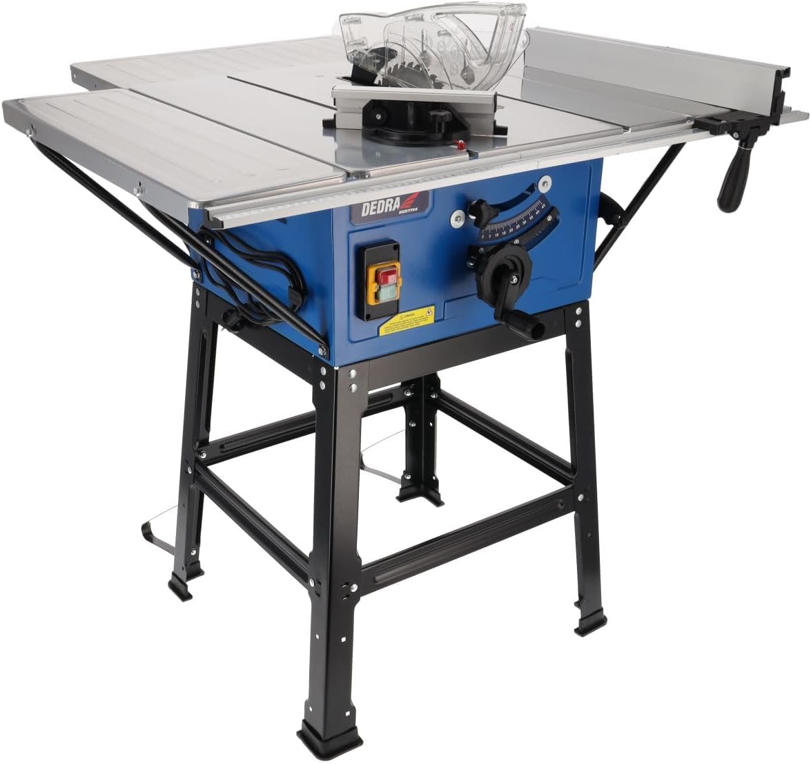 Dedra scie circulaire, 2000 W, 254 mm, 4800 tr/min, 87 mm, Gris/Blanc, Scie de table pour bois, raboteuse