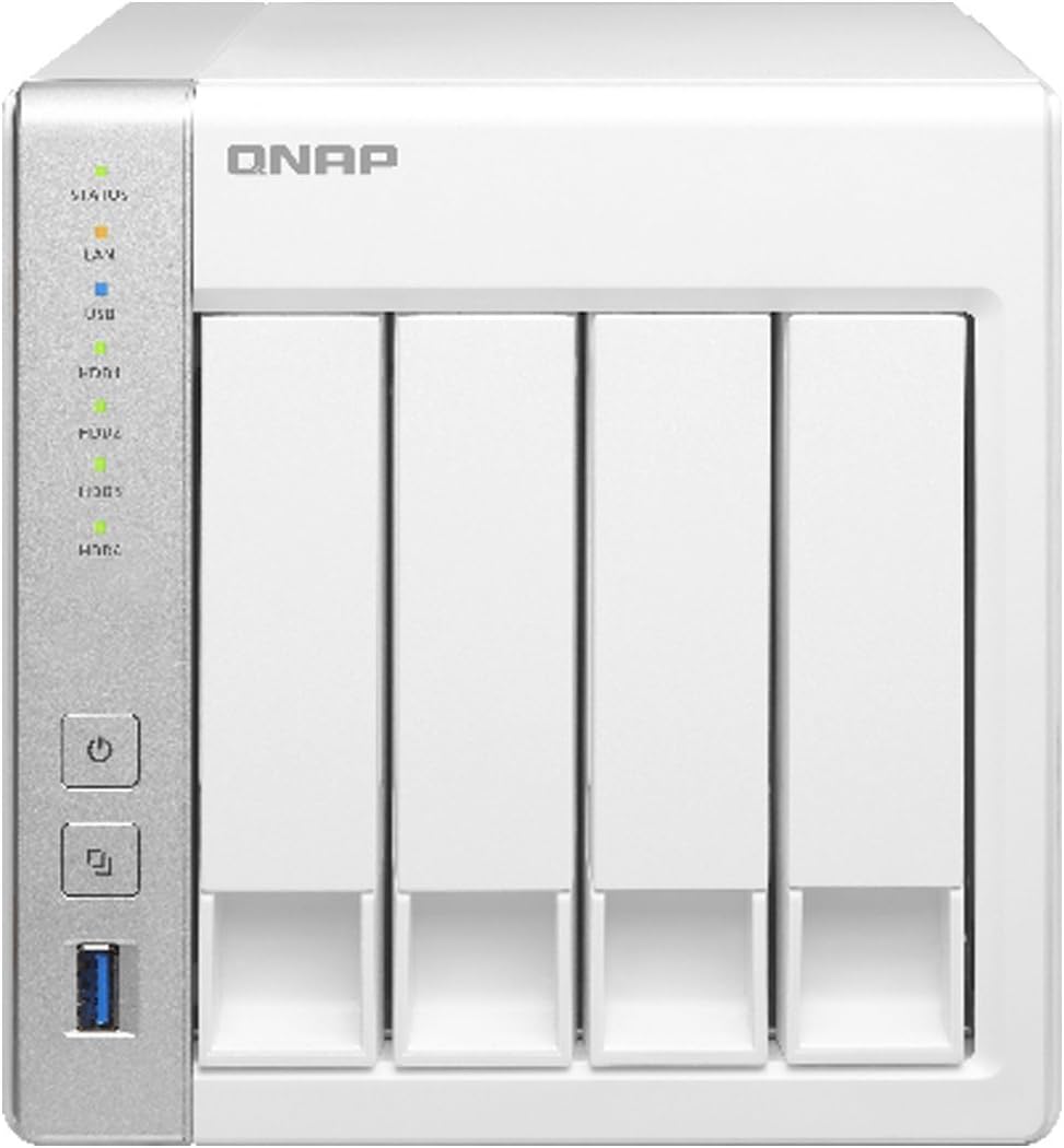 QNAP Serveurs, Blanc/Gris, TS-431 - Serveur de Stockage en Réseau NAS