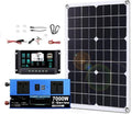 AVFORA onduleur, 480*280 mm, détection automatique 12 V/24 V., 7000 W, 12 V, 24 V, Noir/Bleu